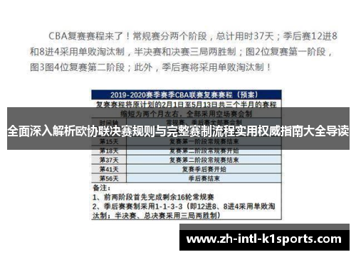 全面深入解析欧协联决赛规则与完整赛制流程实用权威指南大全导读 全面深入解析欧协联决赛规则与完整赛制流程实用权威指南大全导读